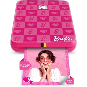Barbie x Kodak STEP Slim instant mobiele fotoprinter kleur ZINK 2x3'' 1ppm, Bluetooth, roze