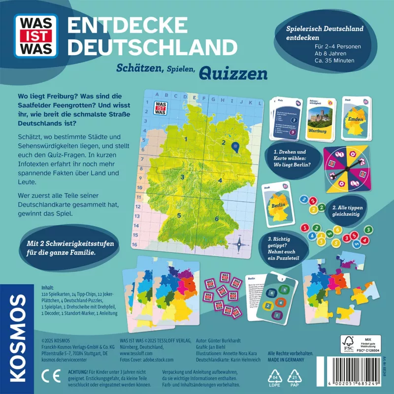 WAS IST WAS - Ontdek Duitsland, bordspel