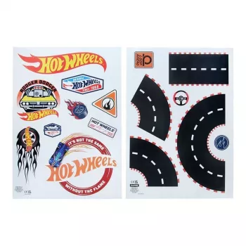 Muursticker Paladone Hot Wheels Personalisation PP13745HW — decoratieve zelfklevende stickers voor kinderkamer