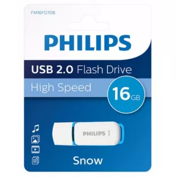 Philips FM16FD70B USB-stick 16 GB USB Type-A 2.0 blauw, wit