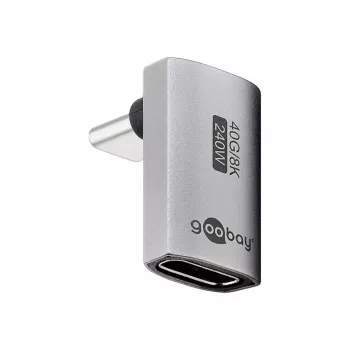 Goobay USB-C-adapter verticaal 90° kort USB4 - stekker (74442)