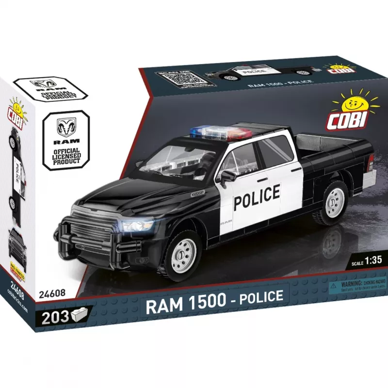 Constructiespeelgoed Cobi RAM 1500 Police 24608 2-in-1 model, bouwsteenset, ombouwbaar