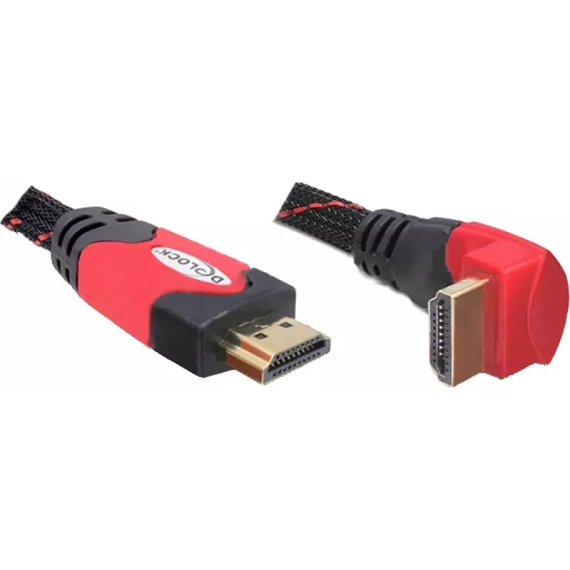 HDMI-kabel DeLOCK 82688 5 m zwart rood