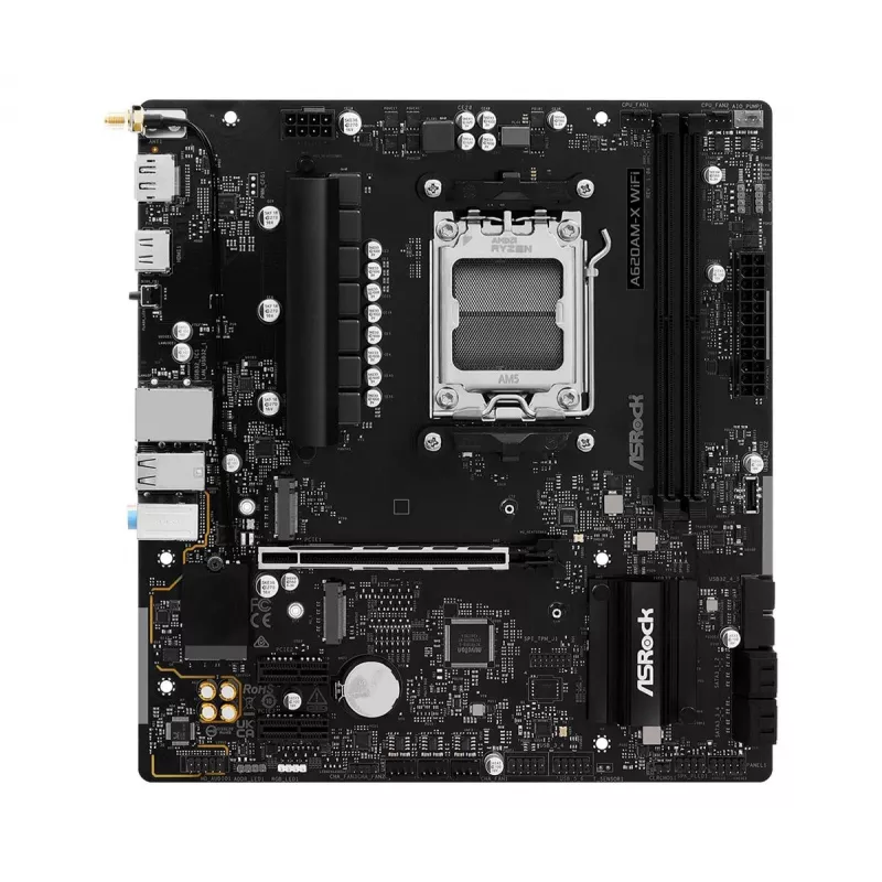 ASRock A620AM-X WiFi AMD A620 AM5 Micro-ATX moederbord