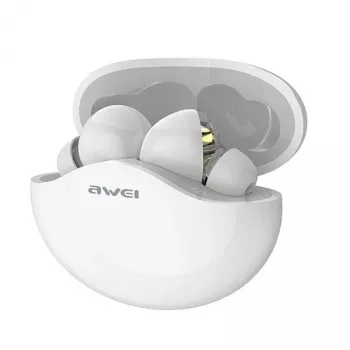 Hoofdtelefoon Awei AWEI T12TWS Bluetooth sport-hoofdtelefoon wit