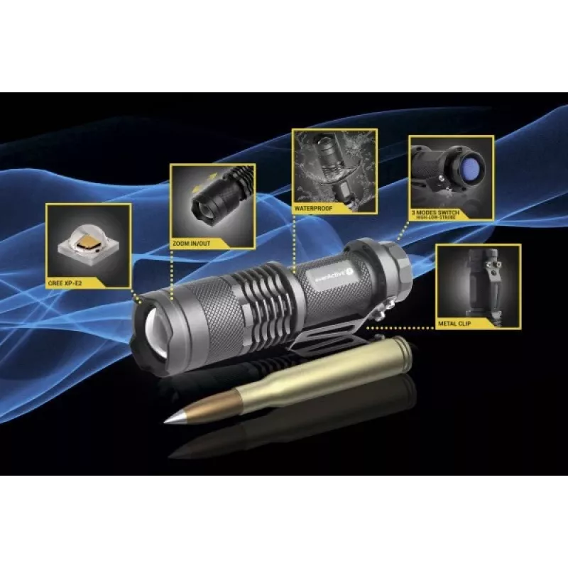 LED-zaklamp everActive FL-180 Bullet met CREE XP-E2 LED