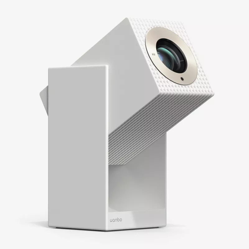 Projector WANBO Cube 2 Pro 500 ANSI Android TV 11 — compacte slimme thuisprojector, wit