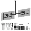 Plafondbeugel MACLEAN MC-111 B voor twee televisies, max. belasting 2×40 kg, max. VESA 600×400
