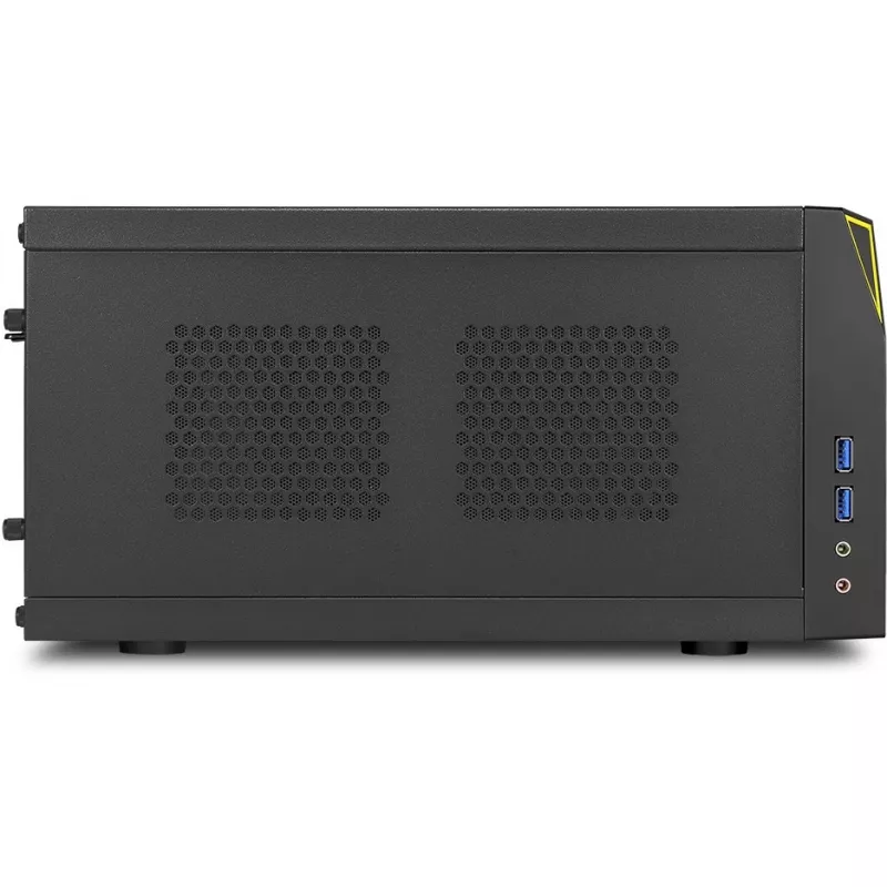 PC-behuizing Sharkoon SHARK ZONE C10 Mini-ITX zwart, geel