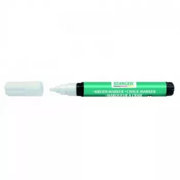 Krijtmarker Stanger 620000-1, wit, 3-5 mm beitelpunt