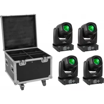 LED-verlichtingsset EUROLITE TMH-B90 4x met transportkoffer en wielen