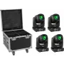 LED-verlichtingsset EUROLITE TMH-B90 4x met transportkoffer en wielen