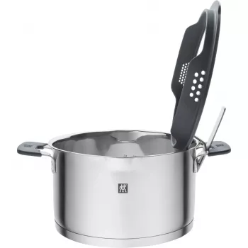 ZWILLING RVS pannenset SIMPLIFY 5-dlg. – vaatwasser- & ovenbestendig, glazen deksel, geschikt voor keramische kookplaten
