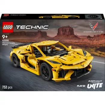 LEGO Technic Corvette Stingray 42205 2-in-1 cabriolet- en coupémodel, 732 onderdelen, 80×270×140 mm