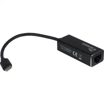 Inter-Tech Argus IT-811 - netwerkadapter - USB-C - Gigabit Ethernet - zwart (88885438)