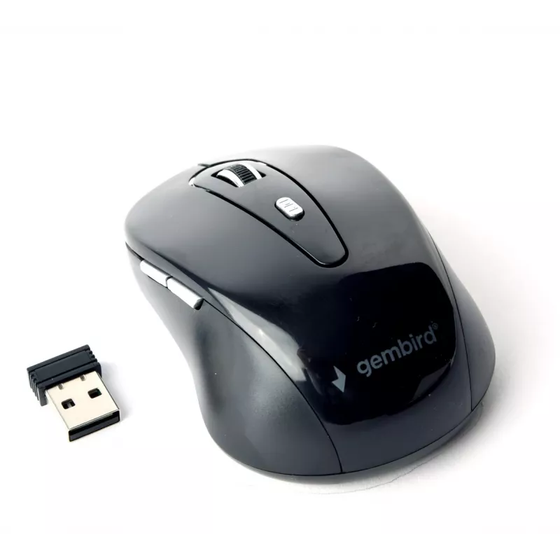 Gembird MUSW-6B-01 muis kantoor rechtshandig RF draadloos optisch 1600 DPI