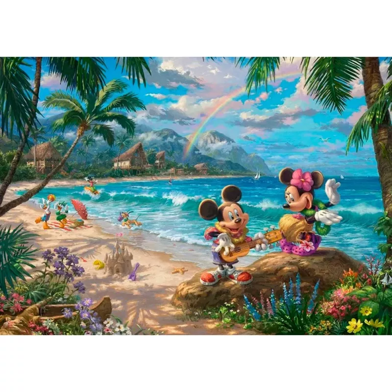 Puzzel Schmidt Spiele Disney Mickey en Minnie op Hawaï 1000 stukjes