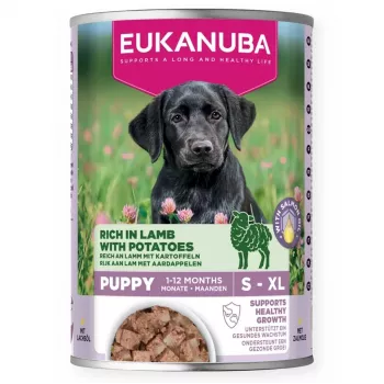 EUKANUBA Puppy natvoer voor honden 400 g - Adult Puppy Formula, lam & aardappel