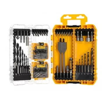 DeWalt set met 100 Pozidriv-schroeven – bevestigingsset, gesorteerde maten voor hout- en metaaltoepassingen