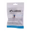 Keystone-module LANBERG KSU6-1090, Cat6 U/UTP plat, RJ-45 stekker naar LSA-bus, AWG 22/26, 14.5×16.1 mm, wit