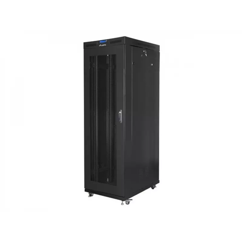 Lanberg FF01-8227-23BL rackkast 27U staande kast zwart
