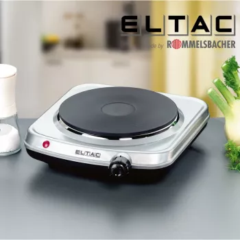 Kookplaat Rommelsbacher ELTAC EK 18 — enkel kookveld, 1500 W, zilver metallic