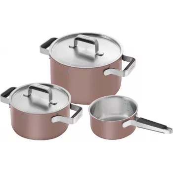 Pannenset ZWILLING PURE 3-delig 1028859 roestvrij staal, geschikt voor inductie