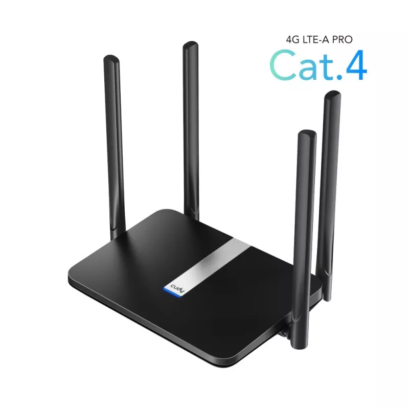 Cudy LT500 wifirouter Fast Ethernet dual-band (2,4 GHz / 5 GHz) 4G zwart