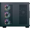 Tower-pc-behuizing AEROCOOL P500C EVO-G-BK-v1 met 2 glazen zijpanelen, zwart