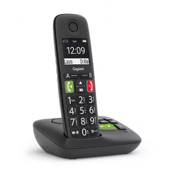 Gigaset E290A Analoog-/DECT-telefoon met nummerherkenning Zwart
