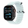 Apple 49mm Ice Blue Ocean band – zwart titanium finish