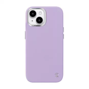 Beschermhoes Joyroom PN-15F1 Starry voor iPhone 15, paars, slanke, vormsluitende hoes