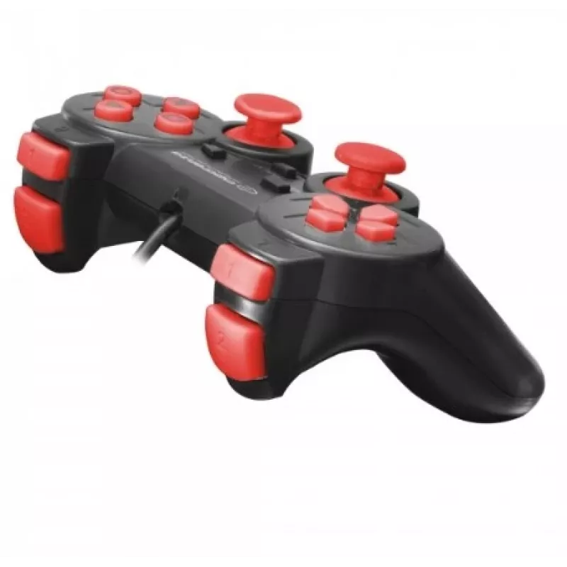 Esperanza EGG106R gamingcontroller gamepad pc,Playstation 2,Playstation 3 analoog / digitaal USB 2.0 zwart,rood