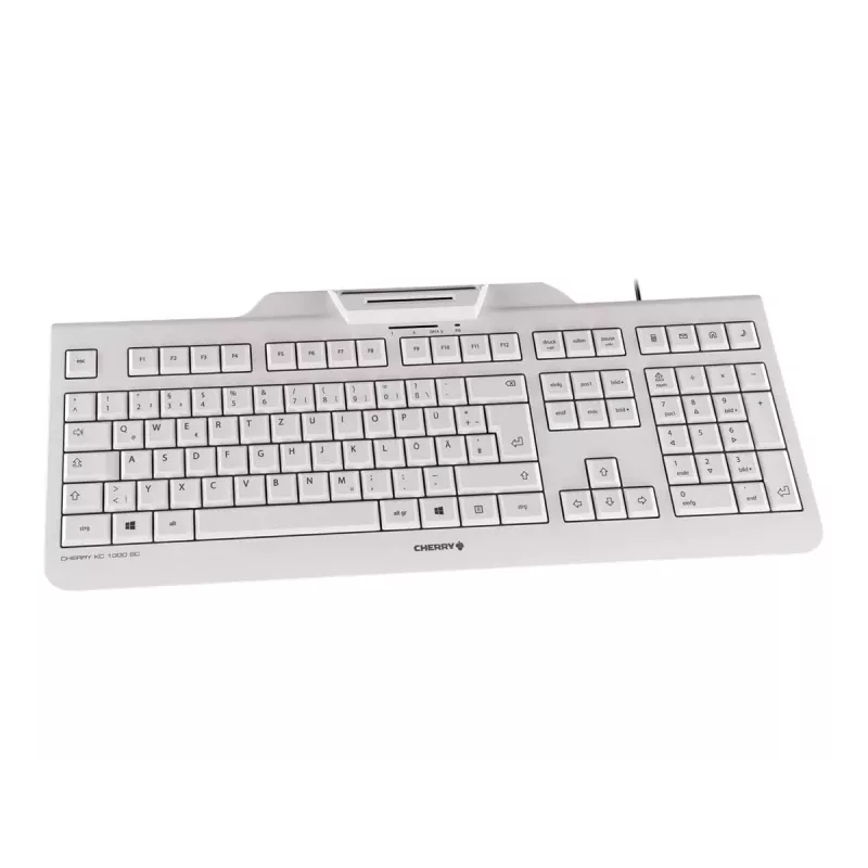 CHERRY KC 1000 SC bedrade smartcard-toetsenbord lichtgrijs USB QWERTY UK