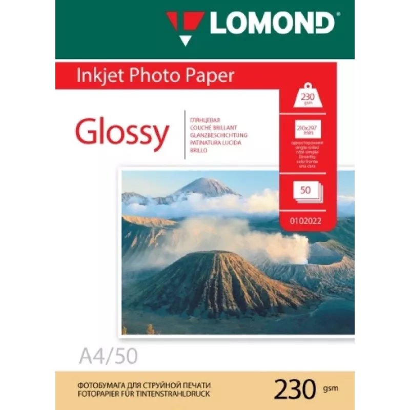 Lomond foto-inktjetpapier glossy 230 g/m² A4, 50 vel