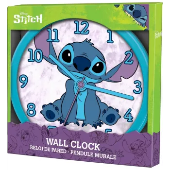 Wandklok Kids Euroswan Stitch 25 cm