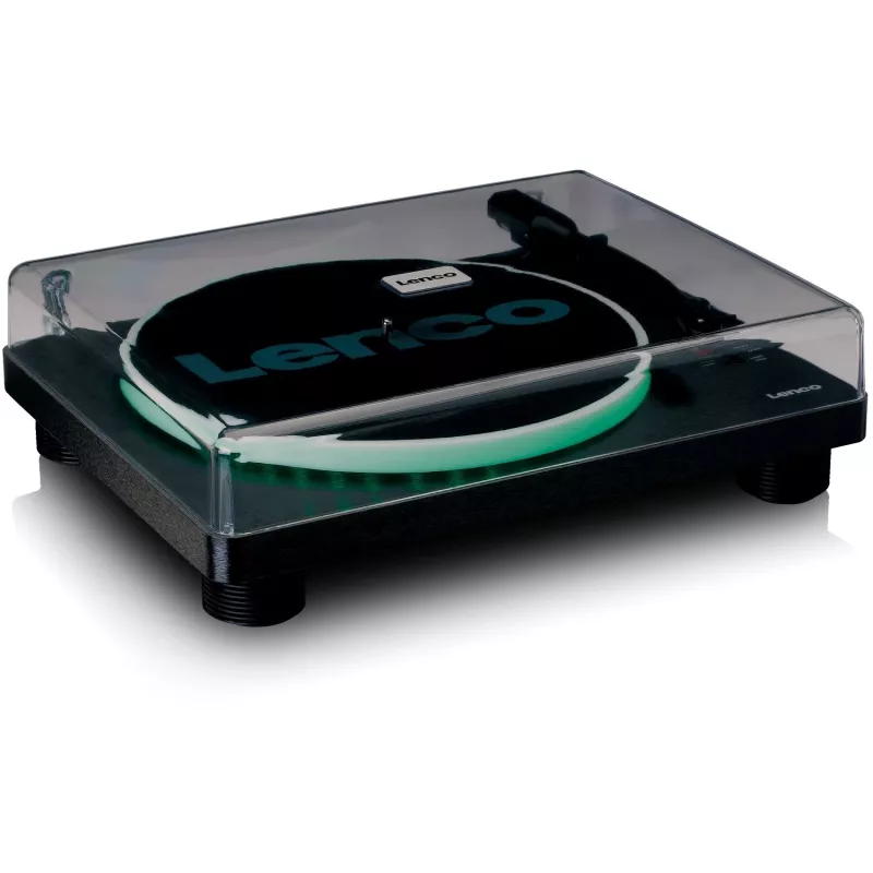 Lenco LS-50LED - platenspeler - 4 watt (totaal) - zwart (A004784)