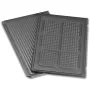 Grillplaat onder, geribbeld / wafelpatroon (Antraciet, voor contactgrill PG 4.3, PG 4.4)
