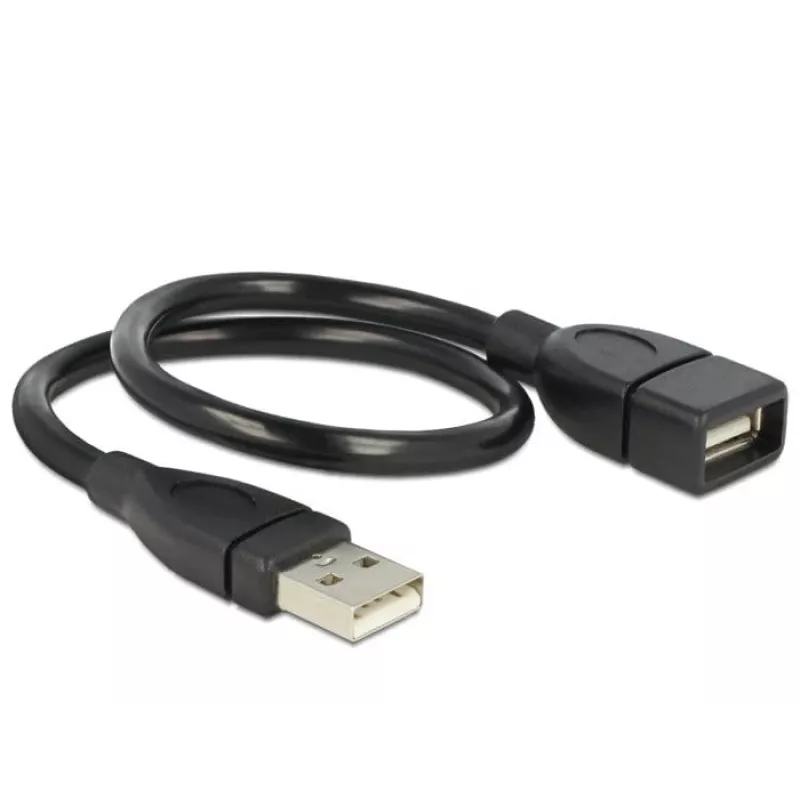 USB-kabel DeLOCK 35cm USB 2.0 83498 zwart