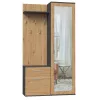 Garderobekast Top e shop GARD DUO ANT/ART KPL — 2 draaideuren, spaanplaat, 1000×350×1800 mm