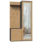 Garderobekast Top e shop GARD DUO ANT/ART KPL — 2 draaideuren, spaanplaat, 1000×350×1800 mm