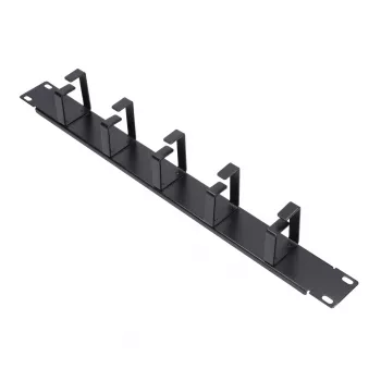 Kabelmanagement-paneel Extralink 6001 — stalen behuizing, zwart