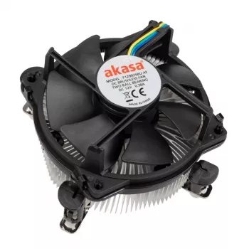 CPU-koeler Akasa AK-955A-BV2 voor Intel socket T/775, geschikt voor Pentium 4 tot 2,6 GHz