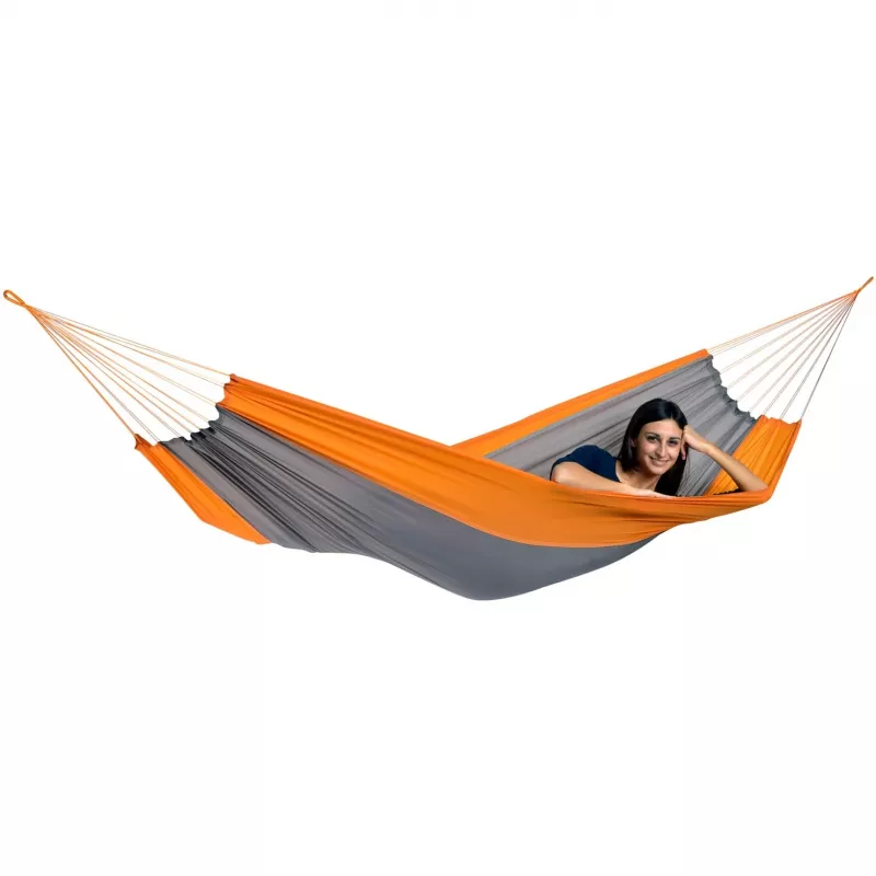 Silk Traveller Techno AZ-1030160, campinghangmat oranje/grijs