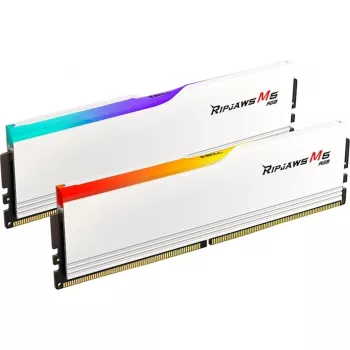 DIMM 32 GB DDR5-6000, werkgeheugen wit, F5-6000J2836G16GX2-RM5RW, Ripjaws M5 RGB, INTEL XMP