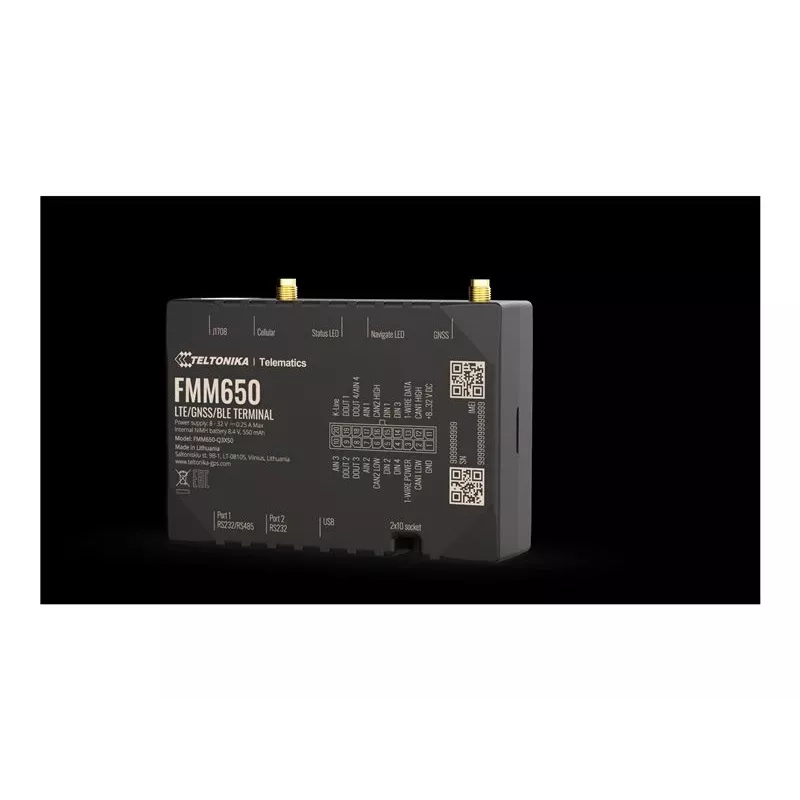 GPS-tracker TELTONIKA TELEMATICS FMM650 — 4G-connectiviteit, compact ontwerp