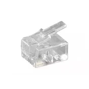 Microconnect KON501-10R draadverbinder RJ-11 6P4C transparant