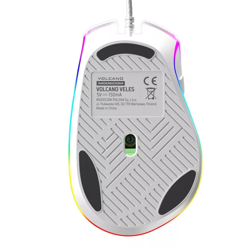 Bedrade optische muis MODECOM Volcano Veles (wit) — model M-MC-VELES-200