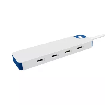 Hyper HyperDrive Flex 4-poorts USB-C-hub, wit/blauw | HD5201BUGL