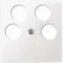 Wandplaat / schakelaarafdekking Merten 296519, wit, thermoplastisch, 1 stuk